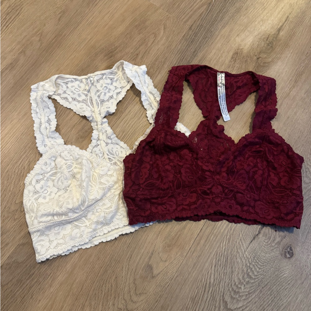 Free People Lace Bralettes